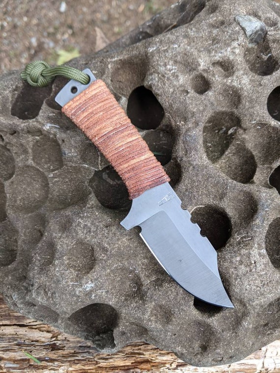 Mini Bowie EDC Knife / mini knife / hand made knife / survival knife / bushcraft knife