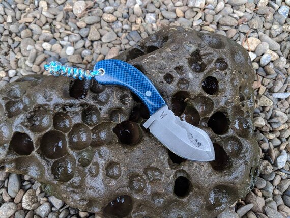 Mini Nessmuk EDC Knife Burlap Micarta