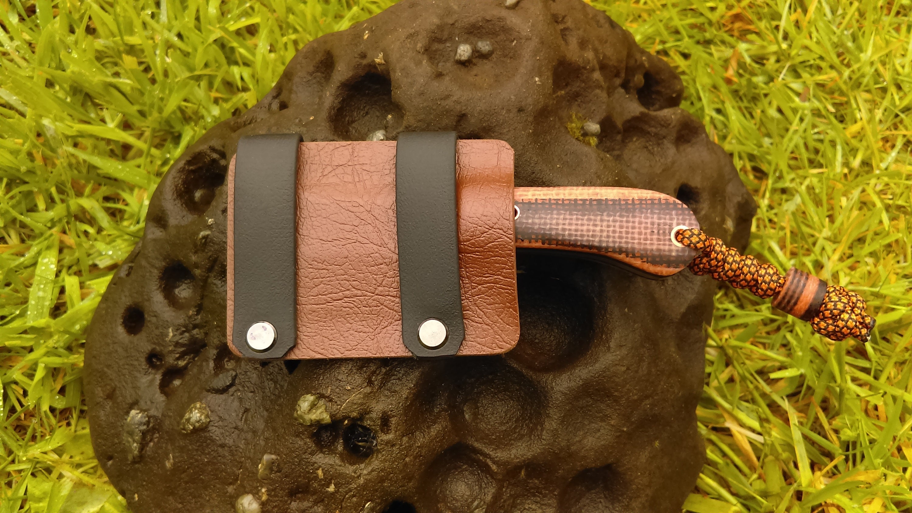 Mini EDC Cleaver with bead /handmade knife /survival knife /custom