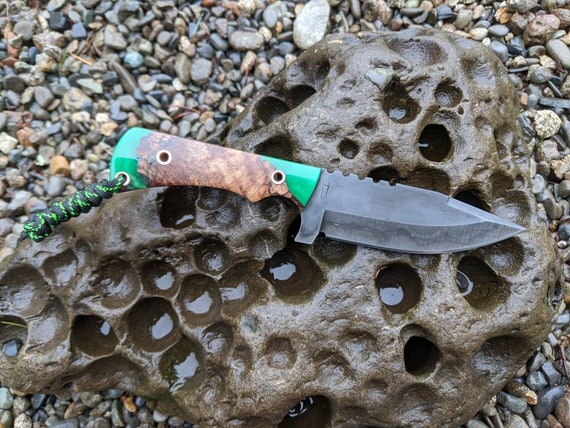 EDC knife #9 / drop point knife / everyday carry / hand made knife / edc tool / camping gear / skinning knife/ edc gear