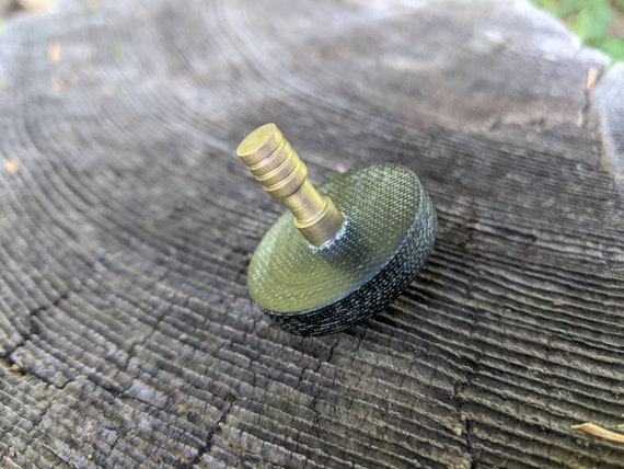 Titanium and Micarta top. / Mini top / spinning top / pocket top / edc top