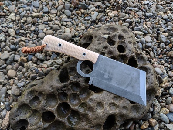 Finger ring Cleaver Knife handmade tactical knife edc survival custom cleaver