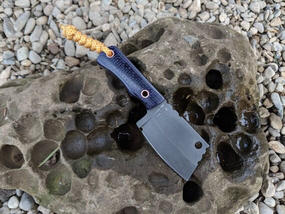 EDC Mini Cleaver. Handmade custom Bushcraft knife