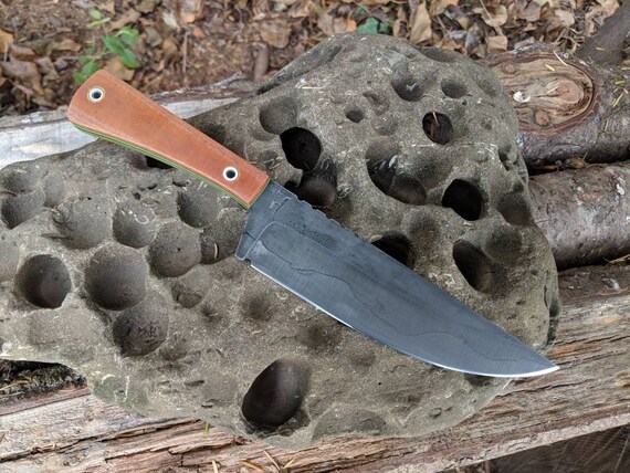 Chef knife with hamon handmade cooking knife camping knife