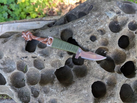 Micro "Newt" neck knife, custom handmade EDC fixed blade