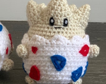 Mini Togepi Plüsch Amigurumi Puppe (gehäkelt)