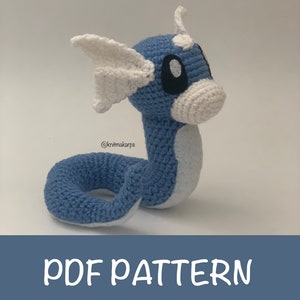 PATTERN - Dratini Crochet Amigurumi
