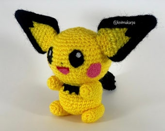 Pichu amigurumi knuffel