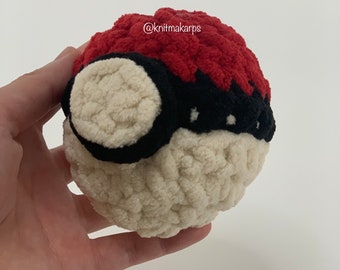 Pokeball Stress Ball Amigurumi Plush Toy
