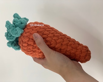 Large Carrot Plush Amigurumi Toy