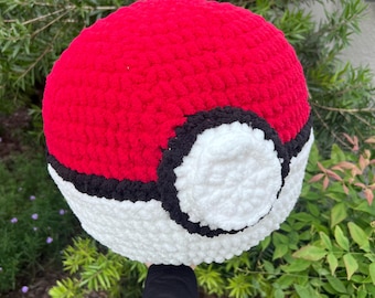 Giga Large Pokeball Plush Amigurumi Toy