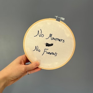 Six of Crows Embroidery Hoop Wall Art
