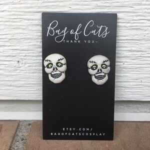 Spooky Skulls Halloween Earrings