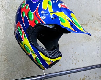 Bell moto 6ベルモト6 レプリカヘルメットJEREMY McGrath BELL MOTO 6 JEREMY MCGRATH SHOWTIME HELMET 1995 *** | eBay