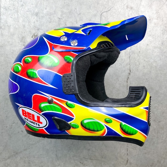 Vintage 1995 Jeremy Mcgrath Replica Moto 6 Bell Helmet 7 1/2 Vintage 1995 Jeremy Mcgrath Replica Moto 6 Bell Helmet 7 1/2