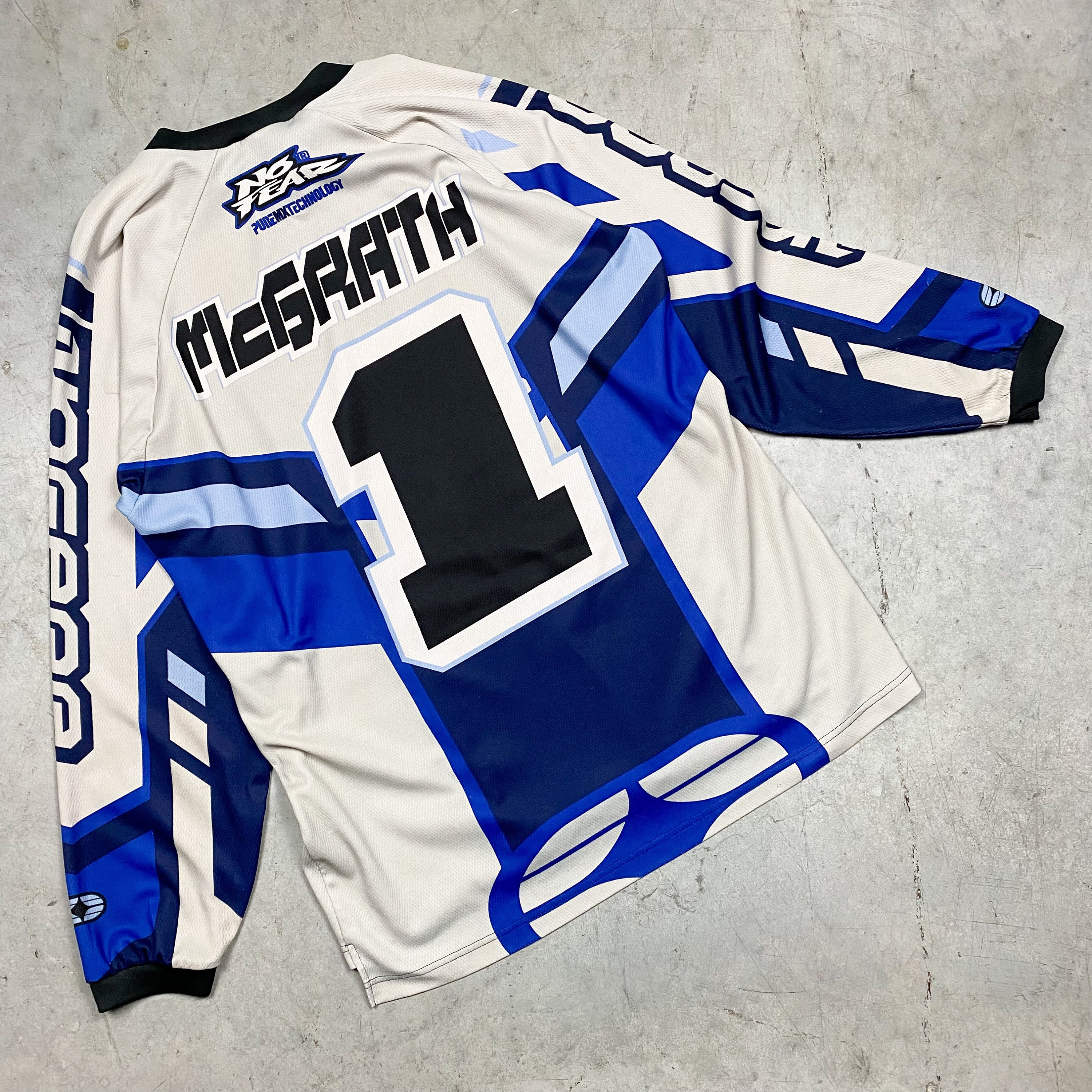 Vintage 2001 No Fear Jeremy Mcgrath #1 Motocross Supercross Jersey