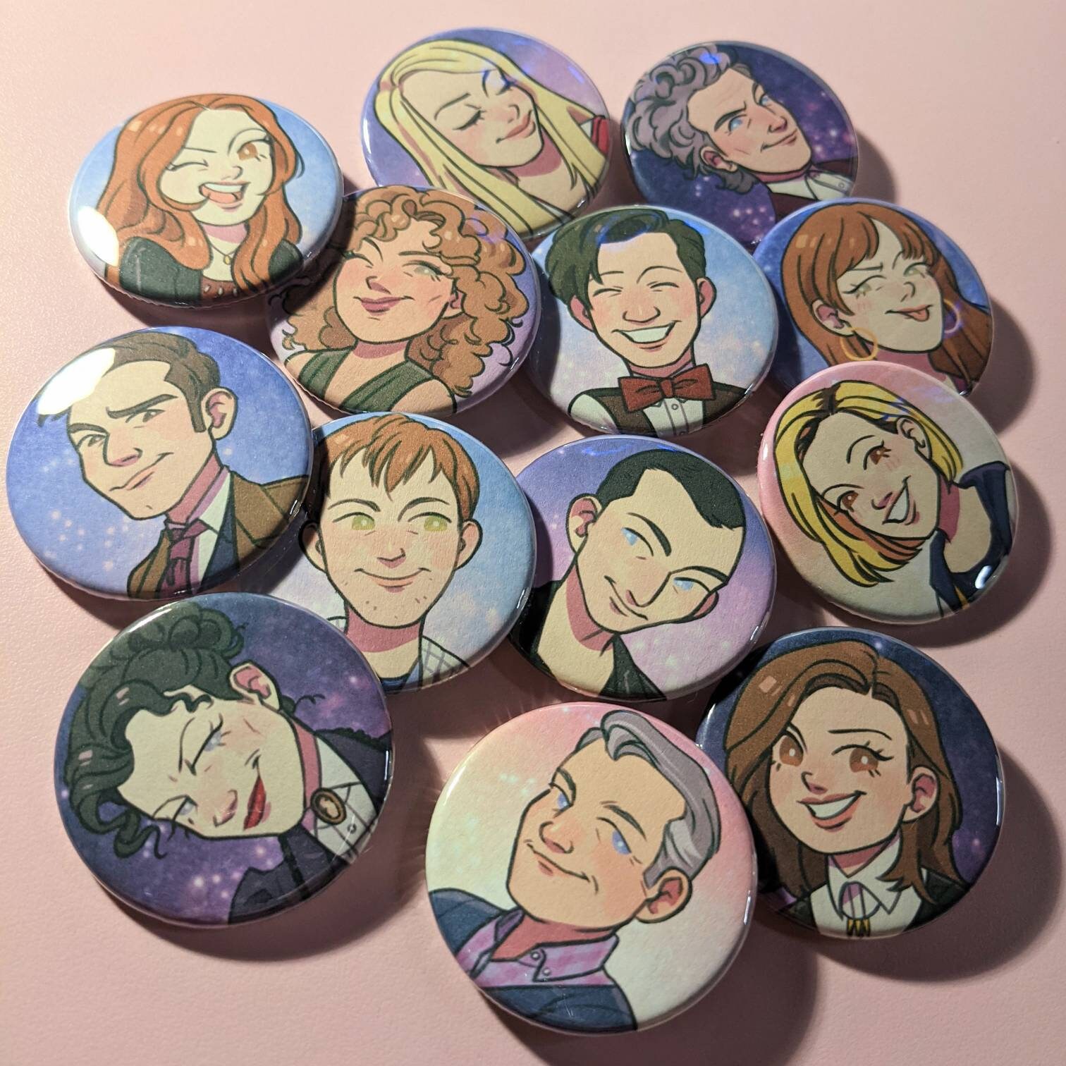 Doctor Who Buttons Etsy