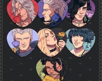 DMC Heart Buttons