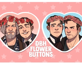 DBH Flower Crown Buttons