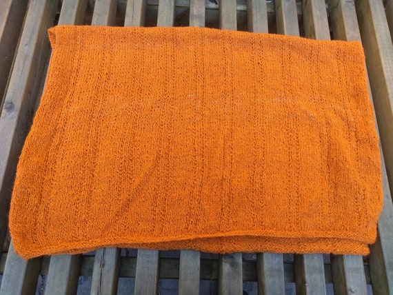 orange baby blanket
