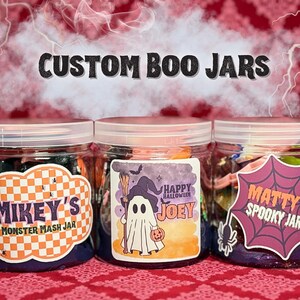 Personalized Halloween Sensory Jar: Non-Toxic Dough, Halloween Gifts