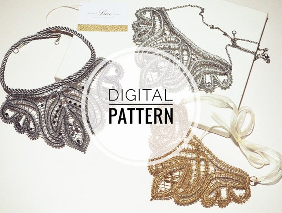 Bobbin Lace Patterns Necklace Digital Pattern Ready To Etsy