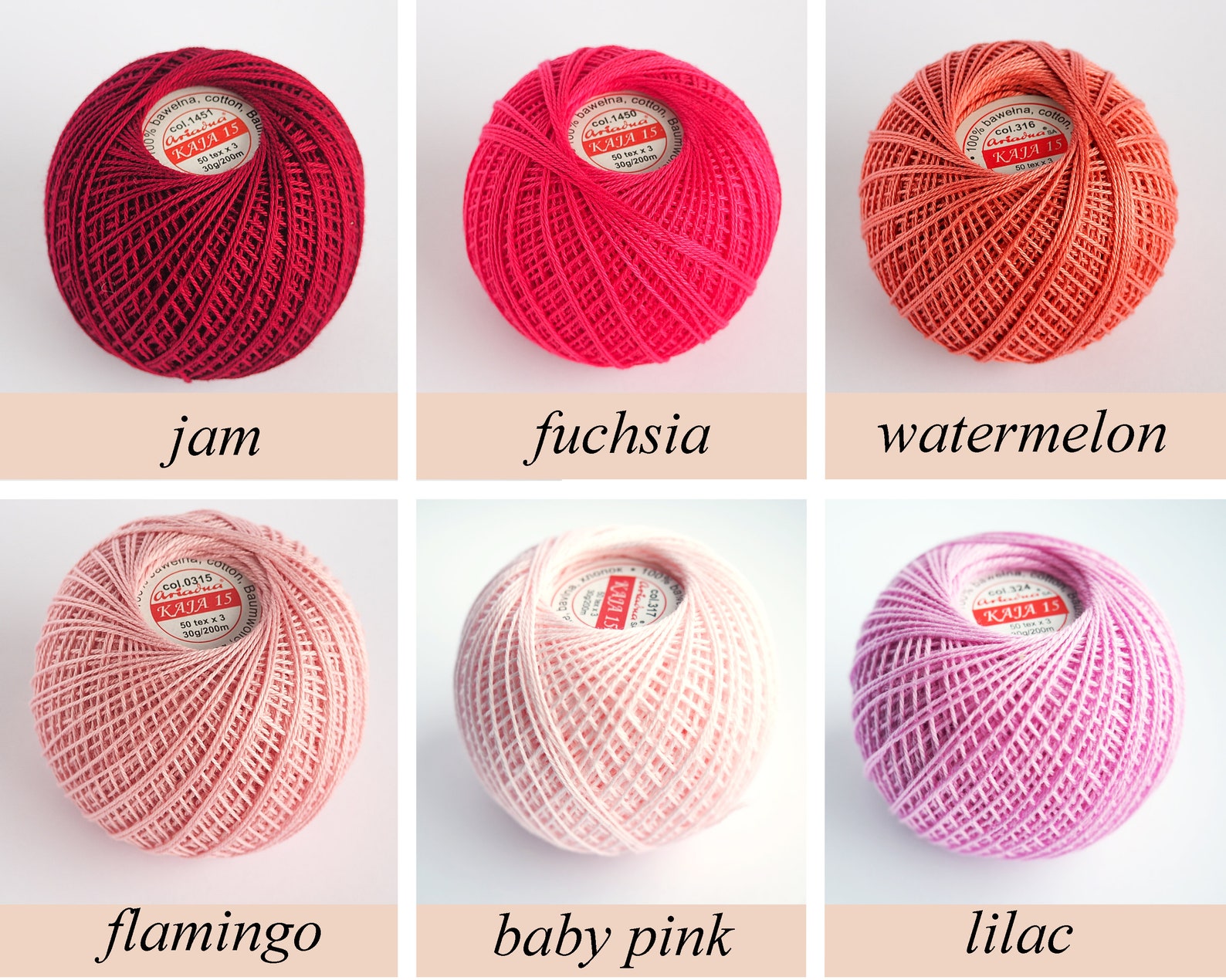 Double Mercerized Crochet 200m 30g Thread Cotton Ball Yarn Etsy
