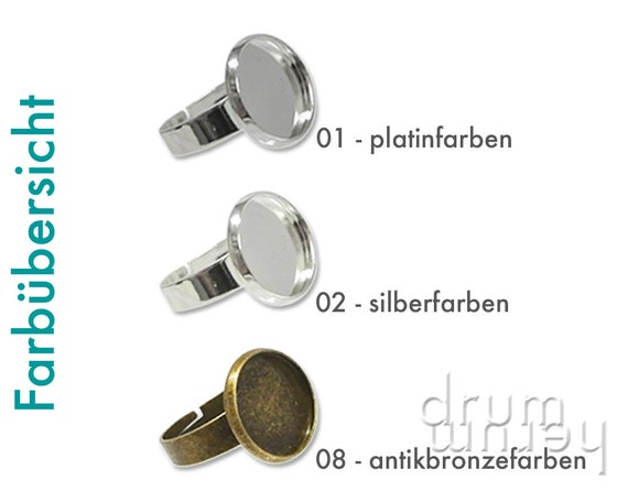 10 Cabochons Kunstoff 12mm