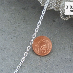 10 m chain 3.8 x 2.5 mm anchor chain sold by the meter made of iron 72 ct/meter image 2