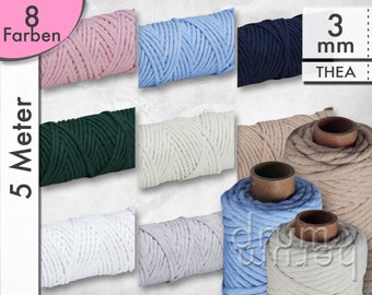 5 m macrame cord THEA ø 3 mm 54 ct/meter