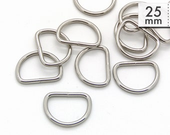 D-Ringe 25 mm Stahl geschweißt