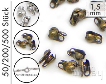 Endstücke für Kugelketten ø 1,5 mm