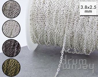 100 m chain 3.8 x 2.5 mm anchor chain whole roll 52 ct/meter