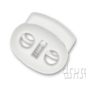 10 cord stoppers up to 5 mm white