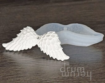 Wing pendant casting mold angel wings approx. 10 x 4 cm silicone mold