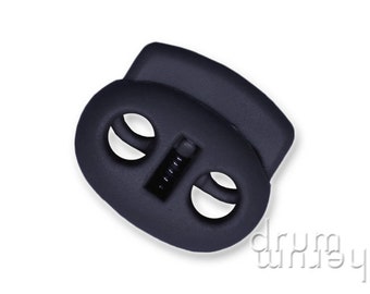 10 cord stoppers for cords up to 4 mm dark blue