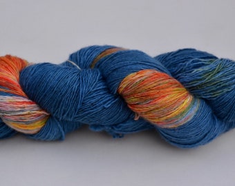 Lace yarn, knitting yarn, blue, colorful, yarn, lace, wool, single thread, merino, hand dyed, knitting, crochet,