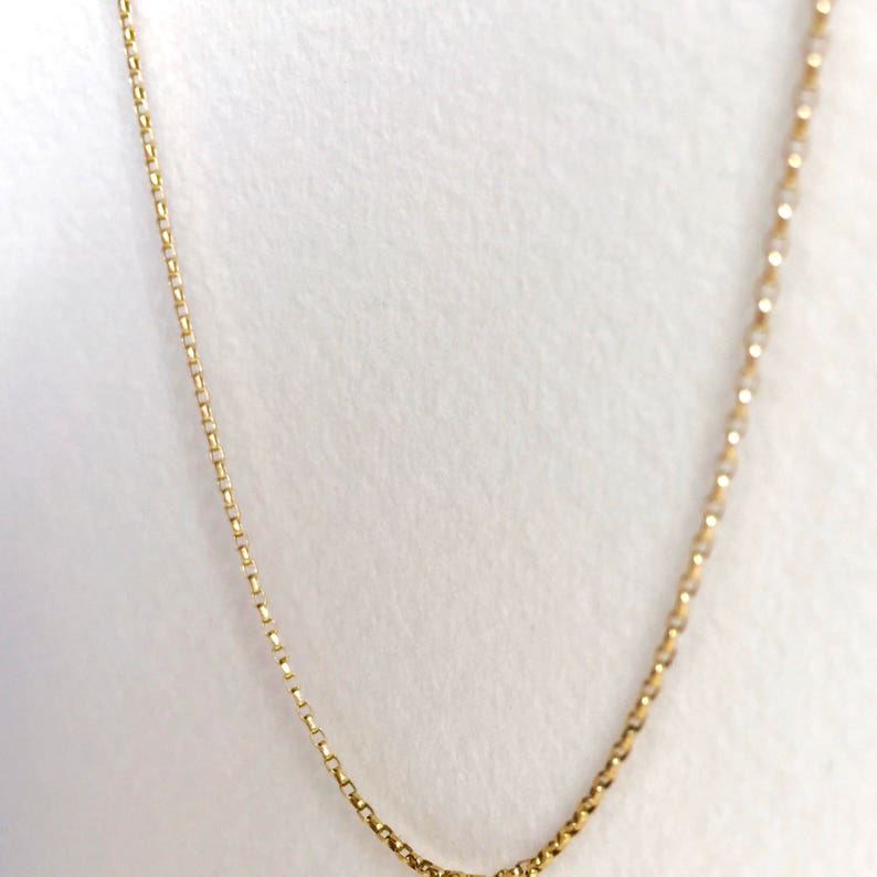 Solid Gold Belcher Chain / FINE Belcher Necklace / Rolo Chain Etsy UK