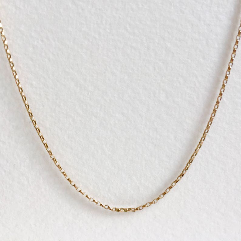 Solid Gold Belcher Chain / FINE Belcher Necklace / Rolo Chain Etsy UK