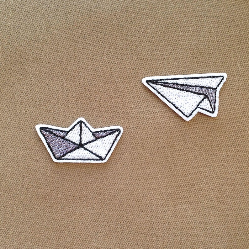 cute patches pack Iron on patch PACK Paper origami patch pack Small patch Embroidered patches for jackets