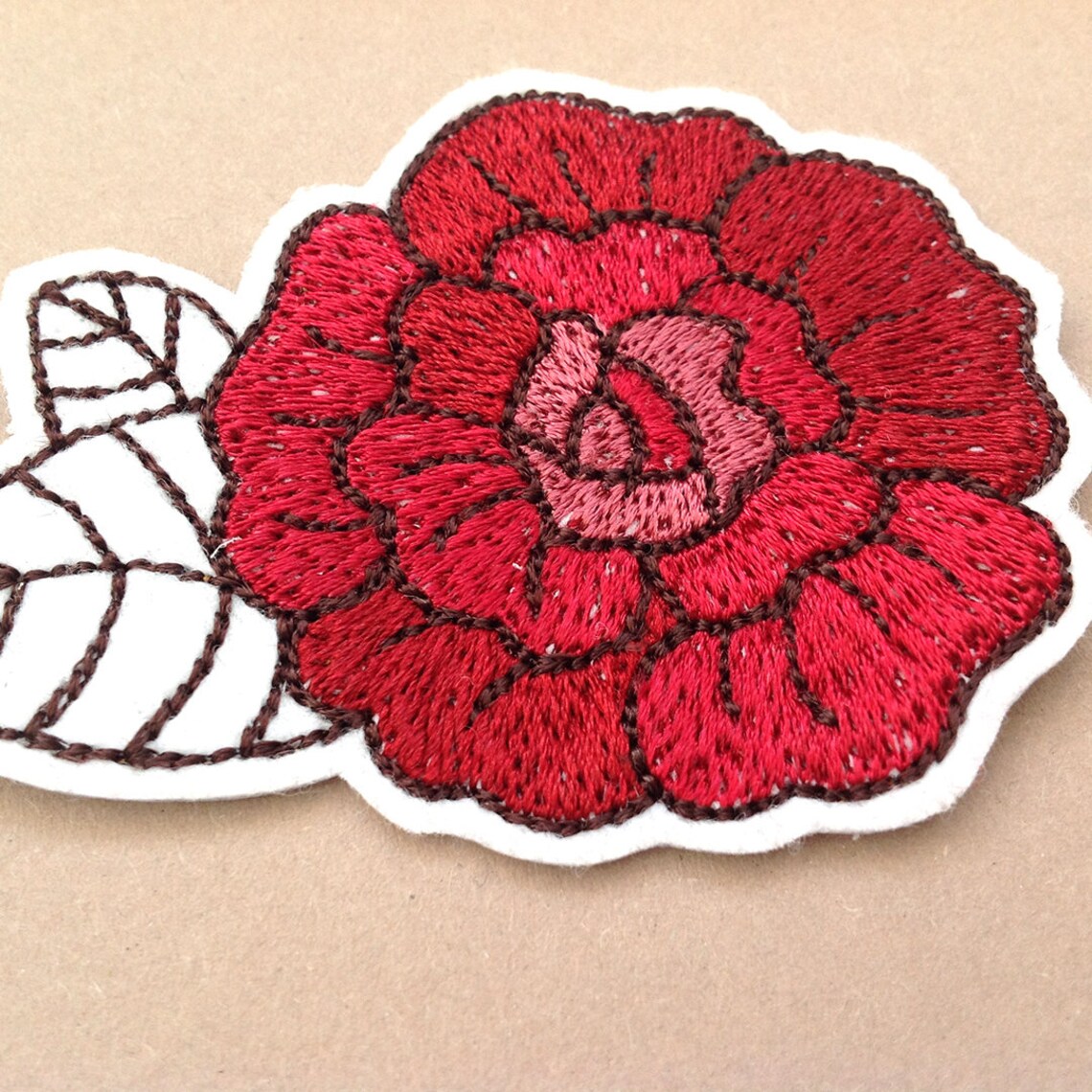 Rose patch pair Cute patches Iron on patch sew on patch Red | Etsy