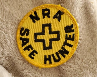 NATIONAL RIFLE ASSOCIATION EMBROIDERED PATCH 3" Round. NRA 