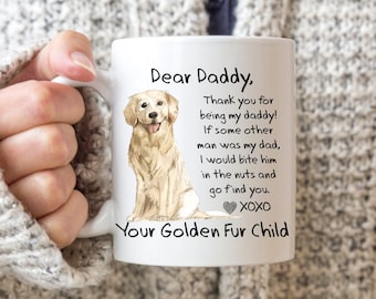 Golden Retriever Daddy Coffee Mug: Funny Dog Dad Gift