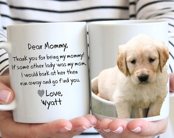 Gepersonaliseerde fotomok hond moeder: gepersonaliseerd cadeau mama hond