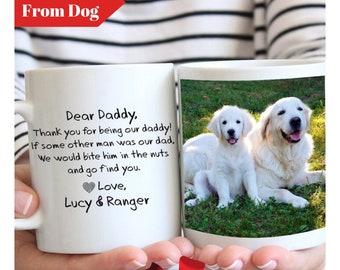 Gepersonaliseerde hondenfotomok: grappig cadeau van Dog