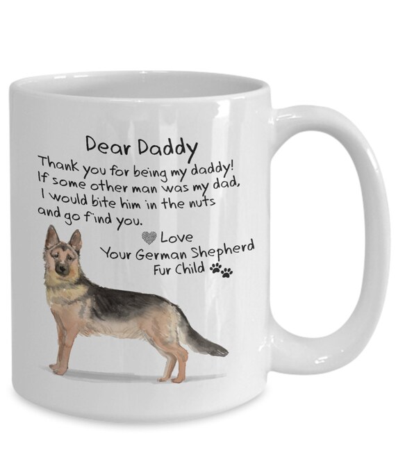 german shepherd dad mug