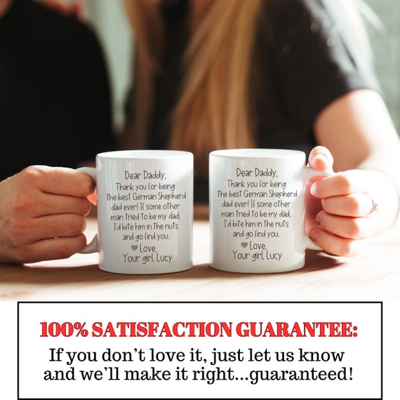 Personalized Australian Shepherd Dad Gifts, Custom Dog Mugs, Gift