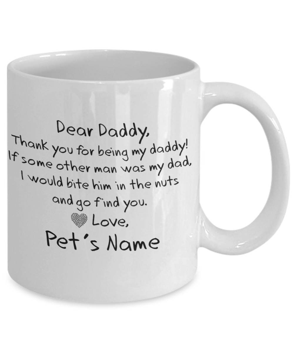 Dog Dad Photo Personalized Mug Fathers Day Coffee Mug For Dad