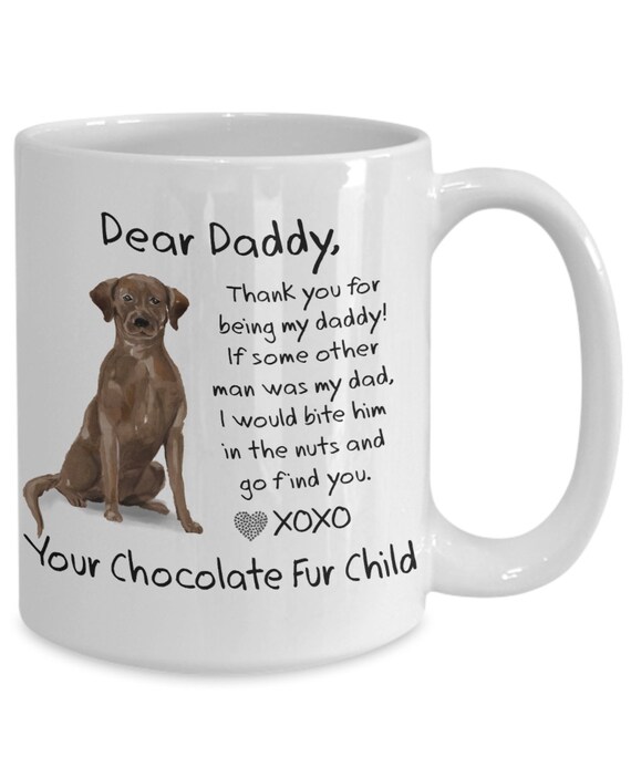 chocolate labrador mug