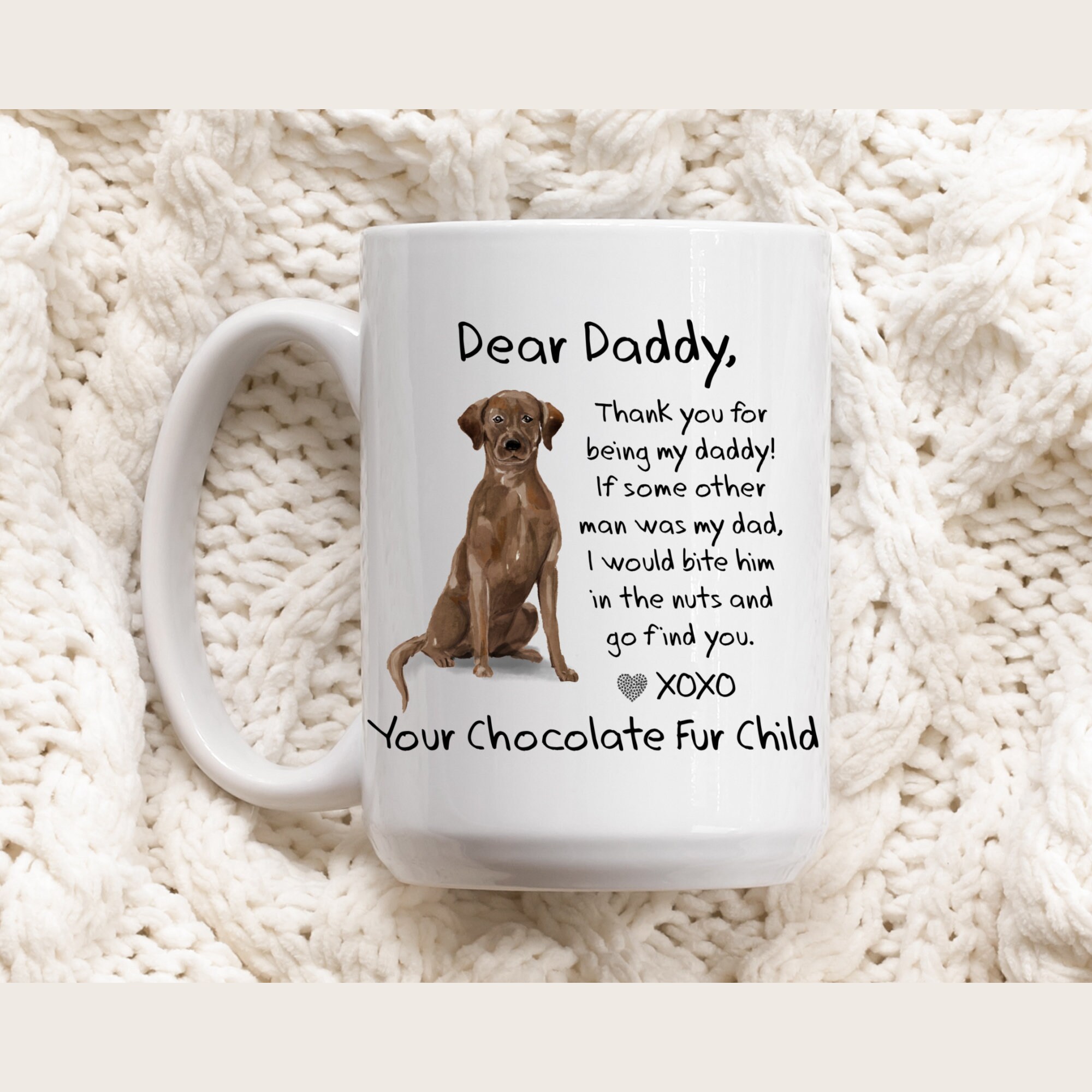 Dear daddy mug from dog deals